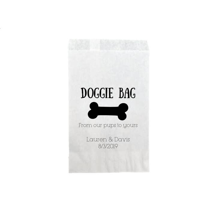 Love It Invitations - Vente Pochette cadeau de fête - Doggie Bag Sacs à friandises2