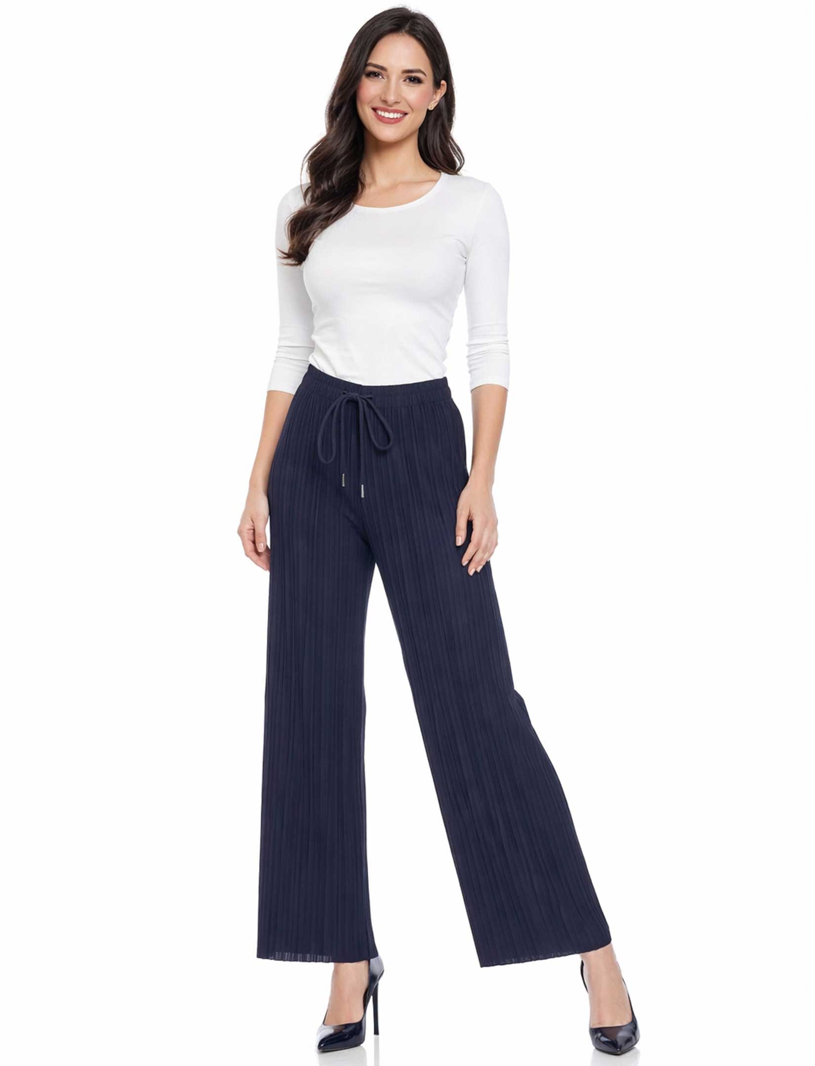 The Magic Scarf Company - Wholesale Pants - Women's - 902T - Pleated (No Hem) Twill Pants11