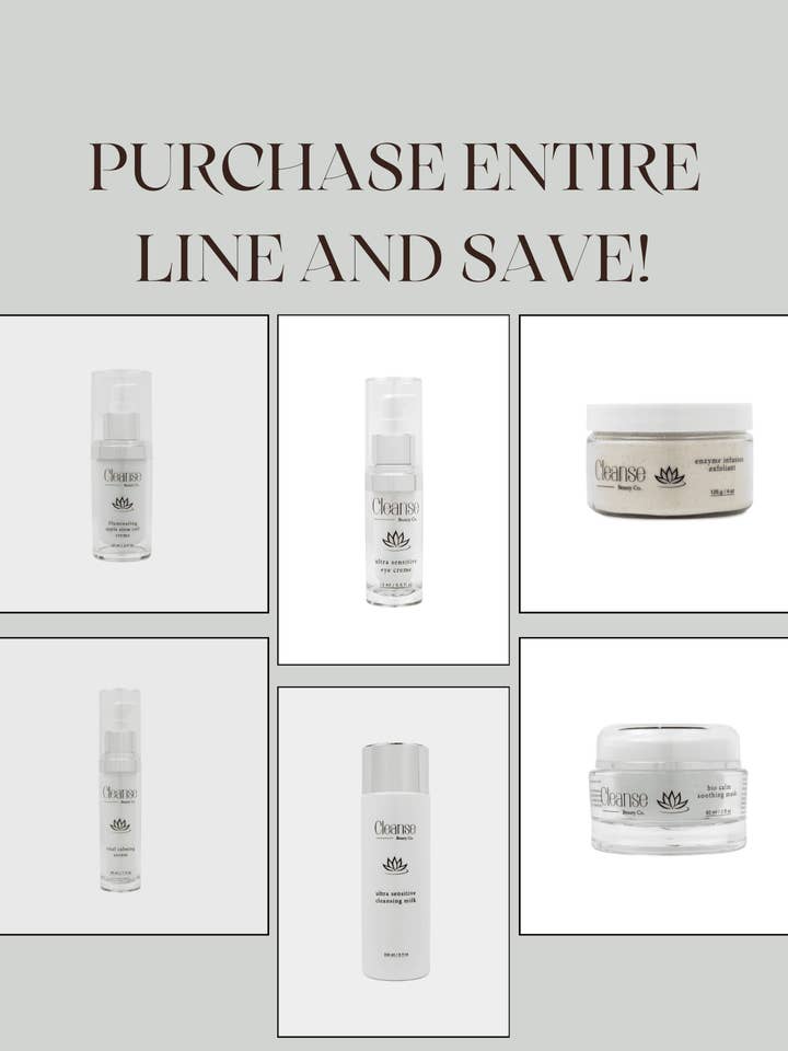 Entire Skincare Line Bundle for wholesale by Cleanse Beauty Co.
