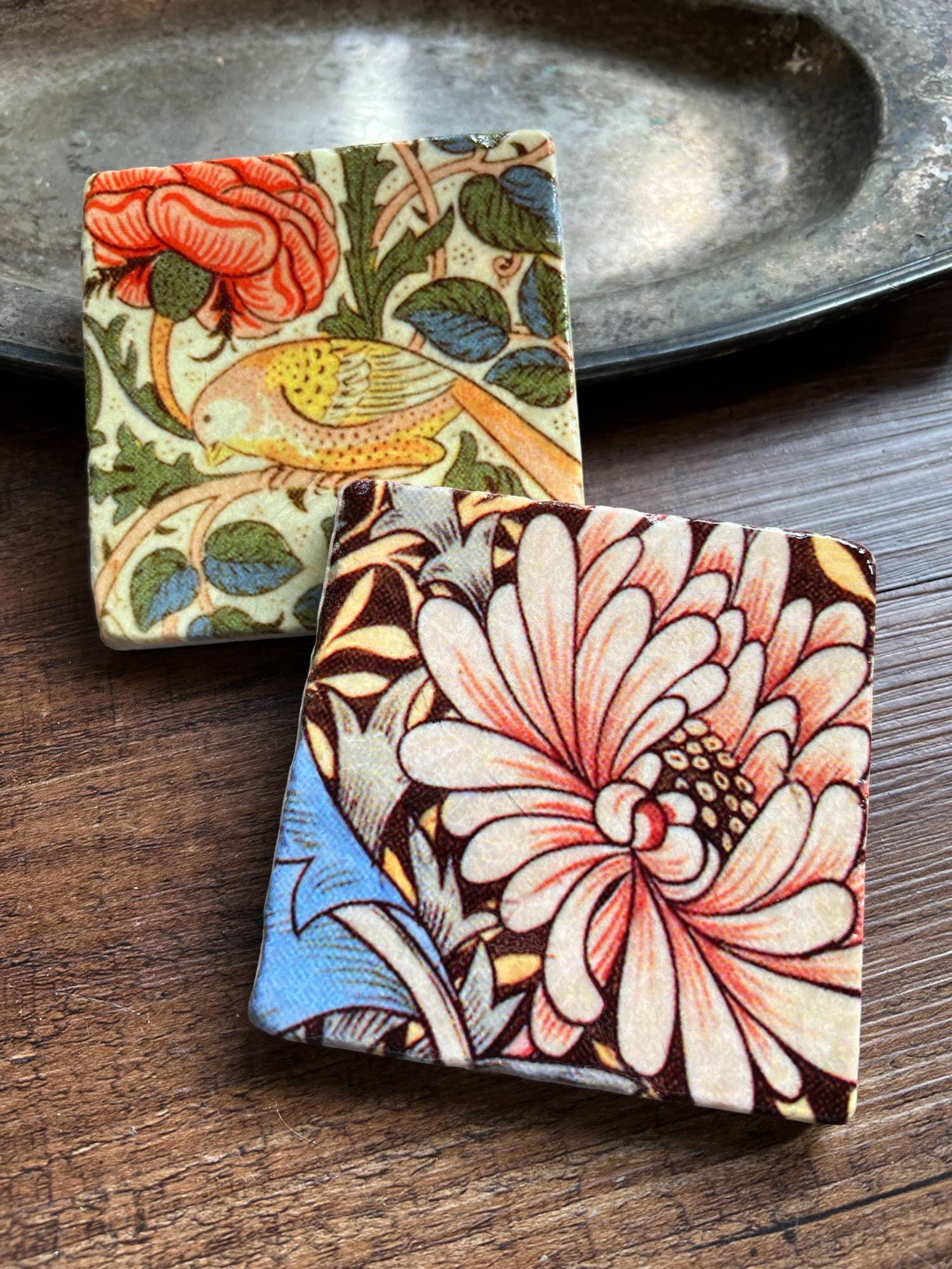 The Painted Lily - Wholesale Coasters - Peachy, Peachy stone coasters - case of 43