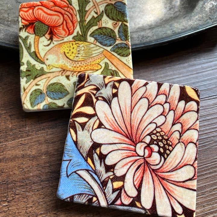 The Painted Lily - Wholesale Coasters - Peachy, Peachy stone coasters - case of 43