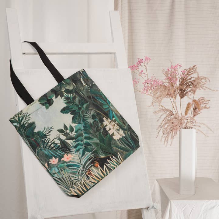 BOLSA DE TELA HENRI ROUSSEAU "LA SELVA ECUATORIAL" para venta al por mayor de Pitextile