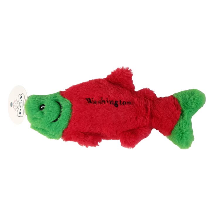 Pet Souvenirs - Wholesale Pet Squeaky Toy - Dog - WASHINGTON SALMON plush squeaky dog toy