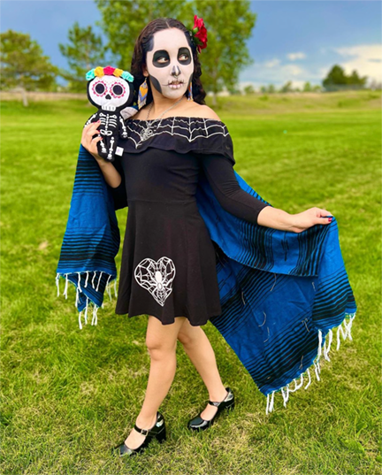 MaterialJill - Wholesale Stuffed/Plush Toy - Kids & Baby - 12" Day of the Dead/Halloween Skeleton Plush - Teal & Yellow2