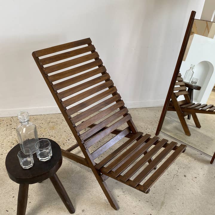 Office Objets - Wholesale Chair - Teak slatted folding lounge chair3