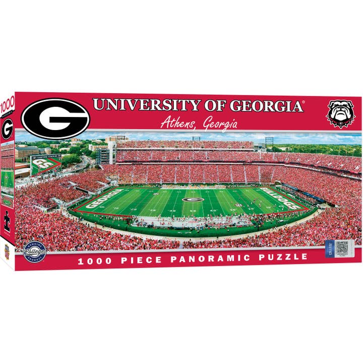 Georgia Bulldogs - 1000 Piece Panoramic Puzzle for wholesale by Masterpieces Puzzles