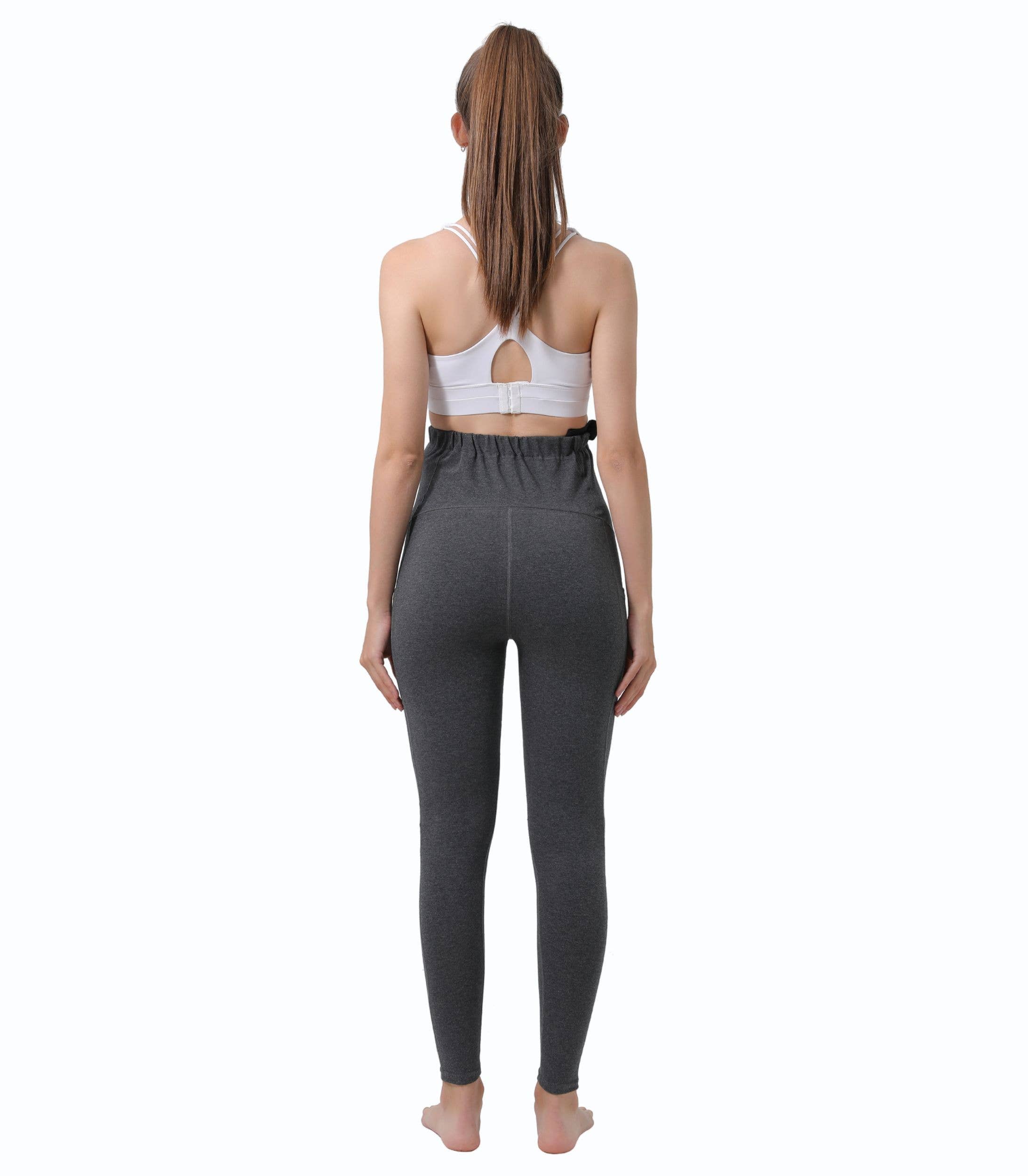 Alina Mae Maternity - Vendita all'ingrosso Leggings - Premaman - Pantaloni da Yoga Premaman con Tasche Collant Maternità (2PK)3