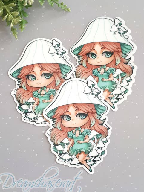 Luminous Luna Glow in the dark sticker for wholesale by Dreamchaserart