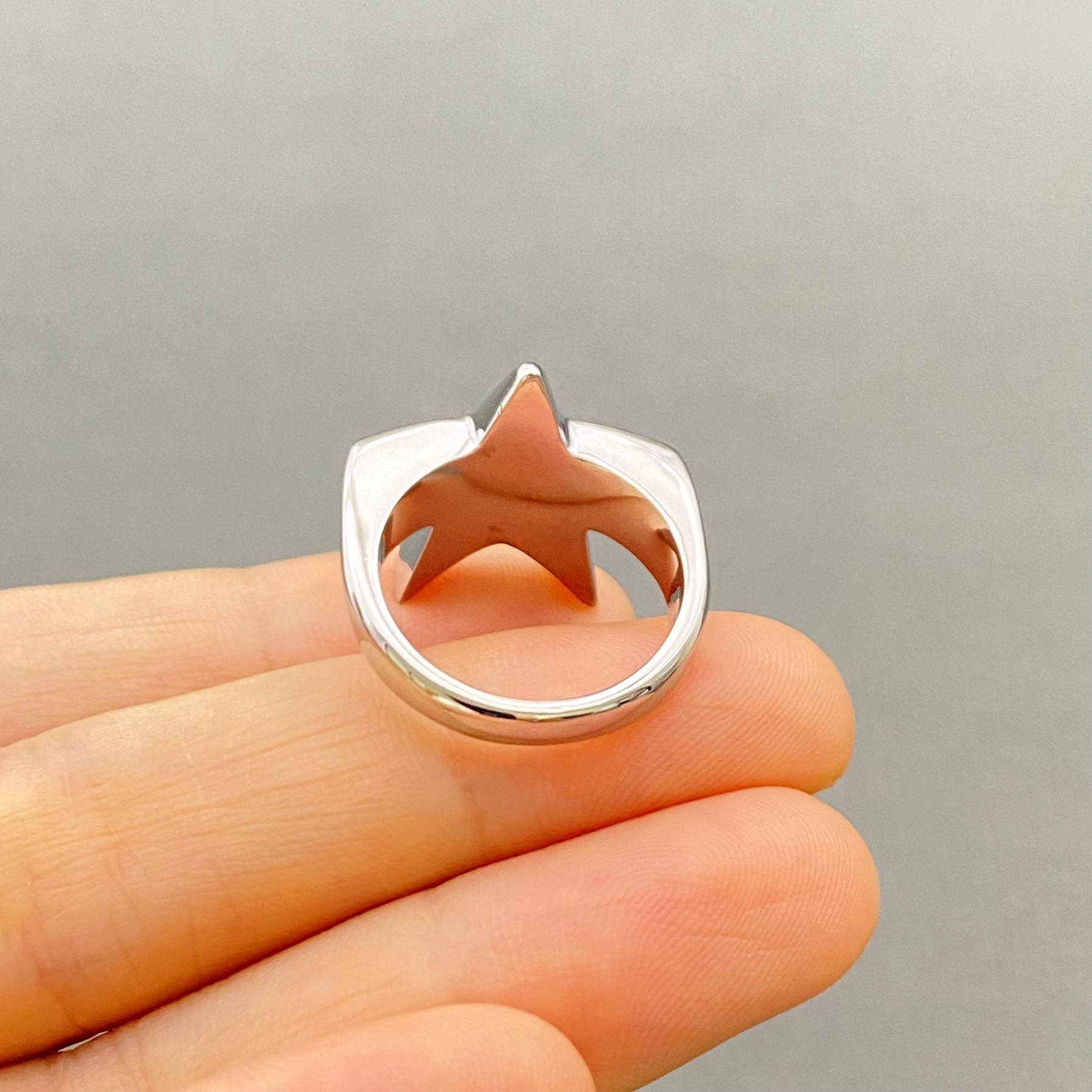Mio Queena - Wholesale Cocktail/Statement Ring - BLESSING Star 18K Gold Plated Stainless Steel Ring - FGS/MS5