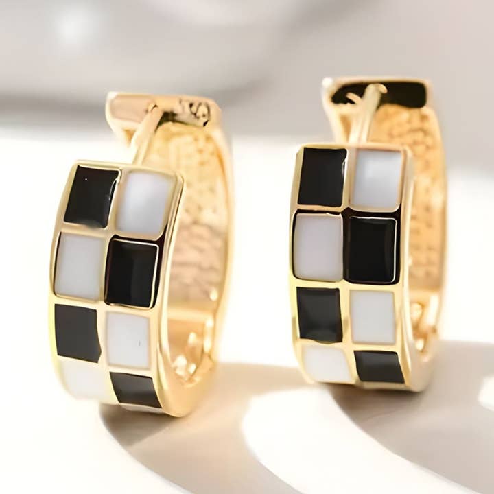 ARGOLAS AXADREZADAS (PAR) por atacado de Ashlen