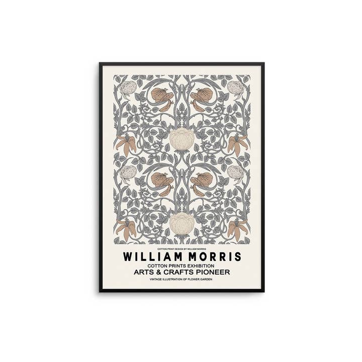 D'LUXE PRINTS - Wholesale Art Print - William Morris - Cotton Exhibition IV Print
