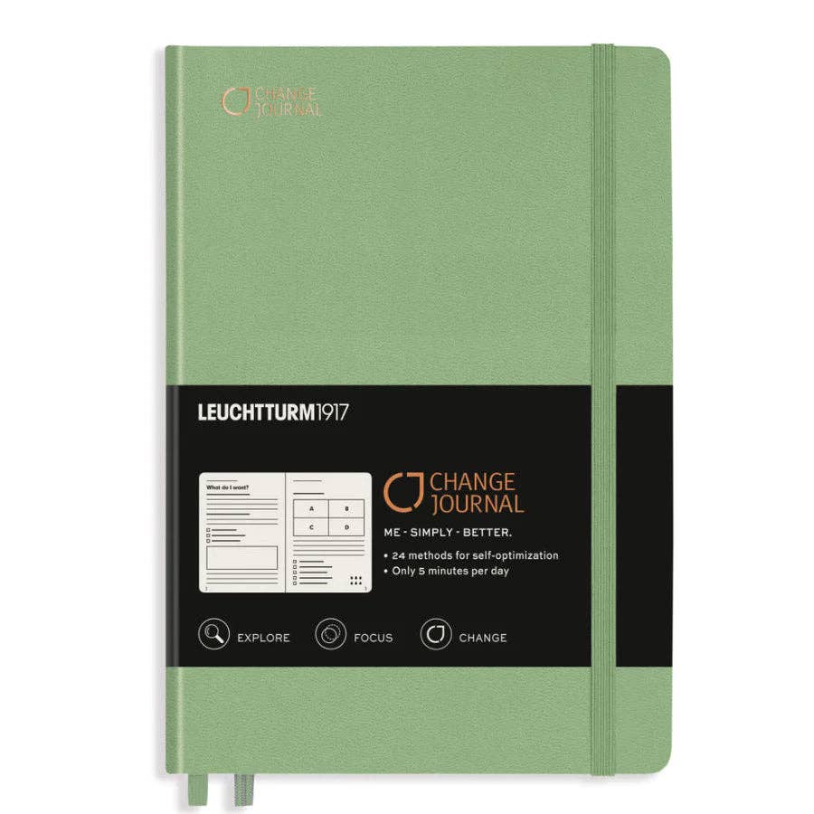 CHANGE JOURNAL - Wholesale Journal/Diary - CHANGE JOURNAL, Leuchtturm1917 Edition - English - Anthracite / Berry / Sage8