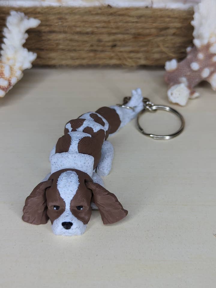 Llavero flexible Cavalier King Charles Spaniel para venta al por mayor de Ocean Gems And More