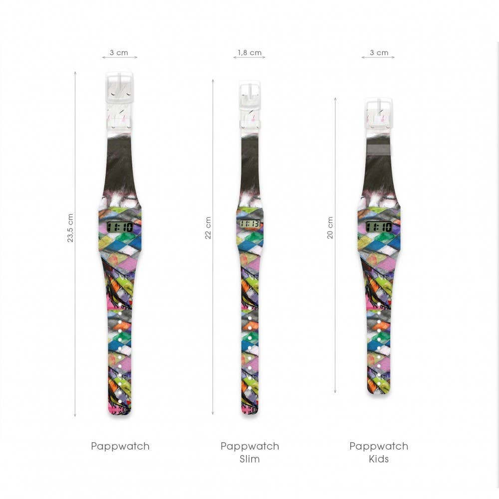 I Like Paper - Vente Montre – unisexe - Montre Pappwatch Tyvek® RAINBOW WARRIOR2