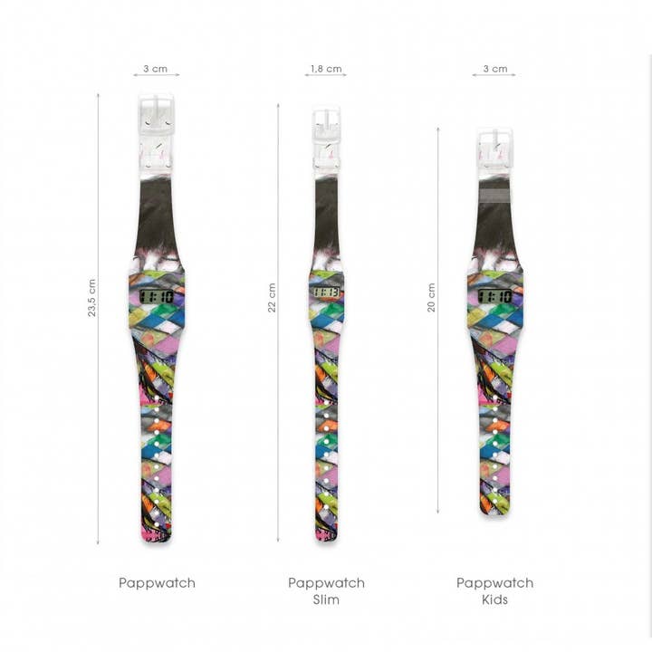I Like Paper - Vente Montre – unisexe - Montre Pappwatch Tyvek® RAINBOW WARRIOR2