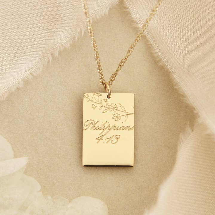 LoveStory Collection - Wholesale Pendant/Charm Necklace - I Can Do All Things Through Him Necklace, Philippians 4:13