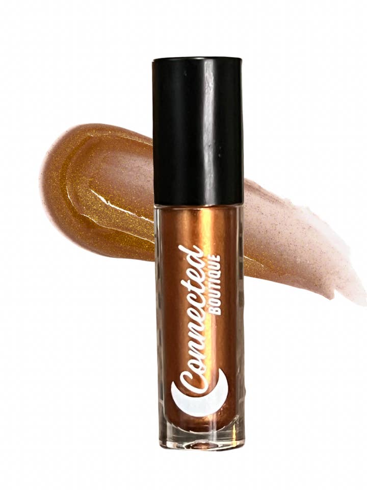 Criativo - brilho labial hidratante castanho metálico por atacado de Connected Boutique