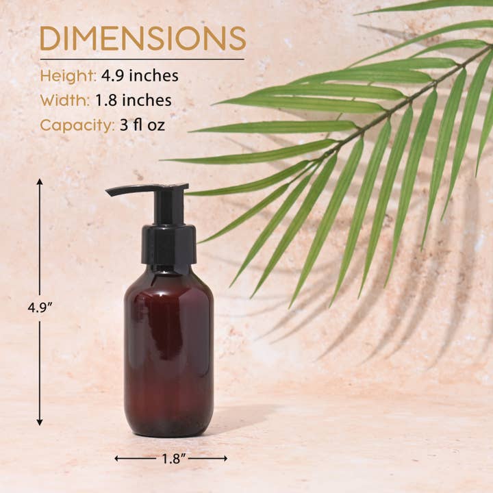 Bottiful Home - Wholesale Travel Container - 3 oz Plastic Travel Bottle Set w Clear Zippered Bag1