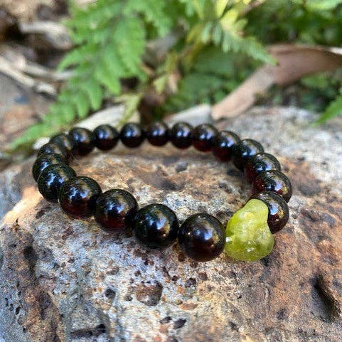 Amber och Peridot armband (augusti Birthstone) för wholesale av Amber House