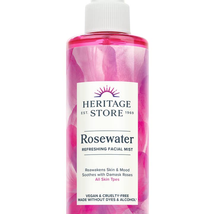 Heritage Store - Wholesale Face & Body Mist/Water - Rosewater 2oz/4oz/8oz16