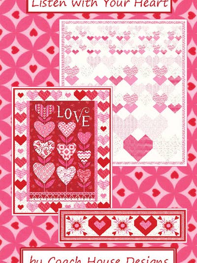 Lyssna med ditt hjärta Quilt Pattern för wholesale av Coach House Designs