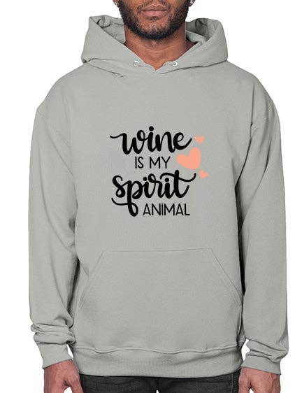 le vin est mon animal totem 1750# - vin - Sweat à capuche pour la vente par tshirt unlimited