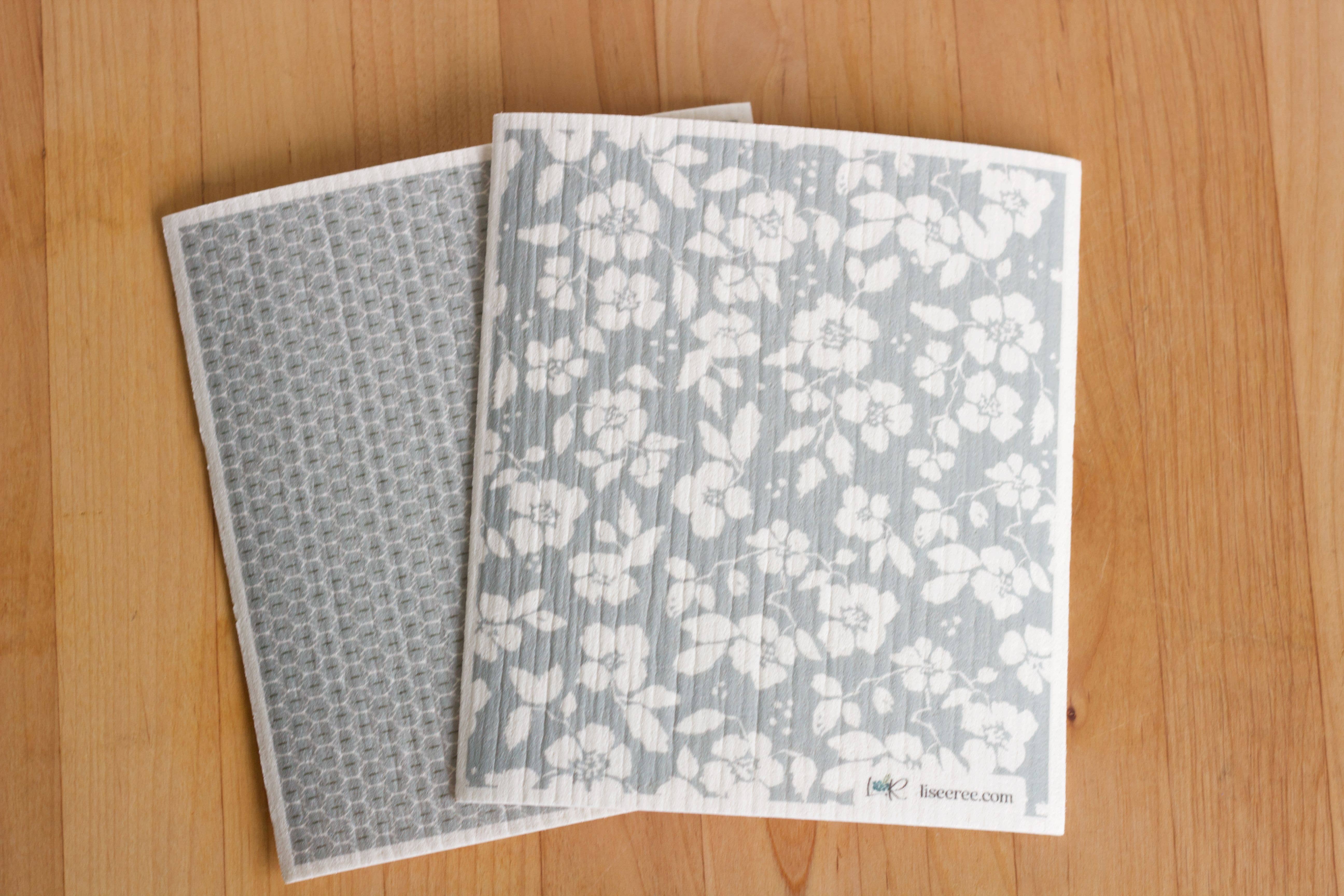 Lisee Ree Designs - Wholesale Dishcloth - Shadow Silhouettes Swedish Dishcloth1