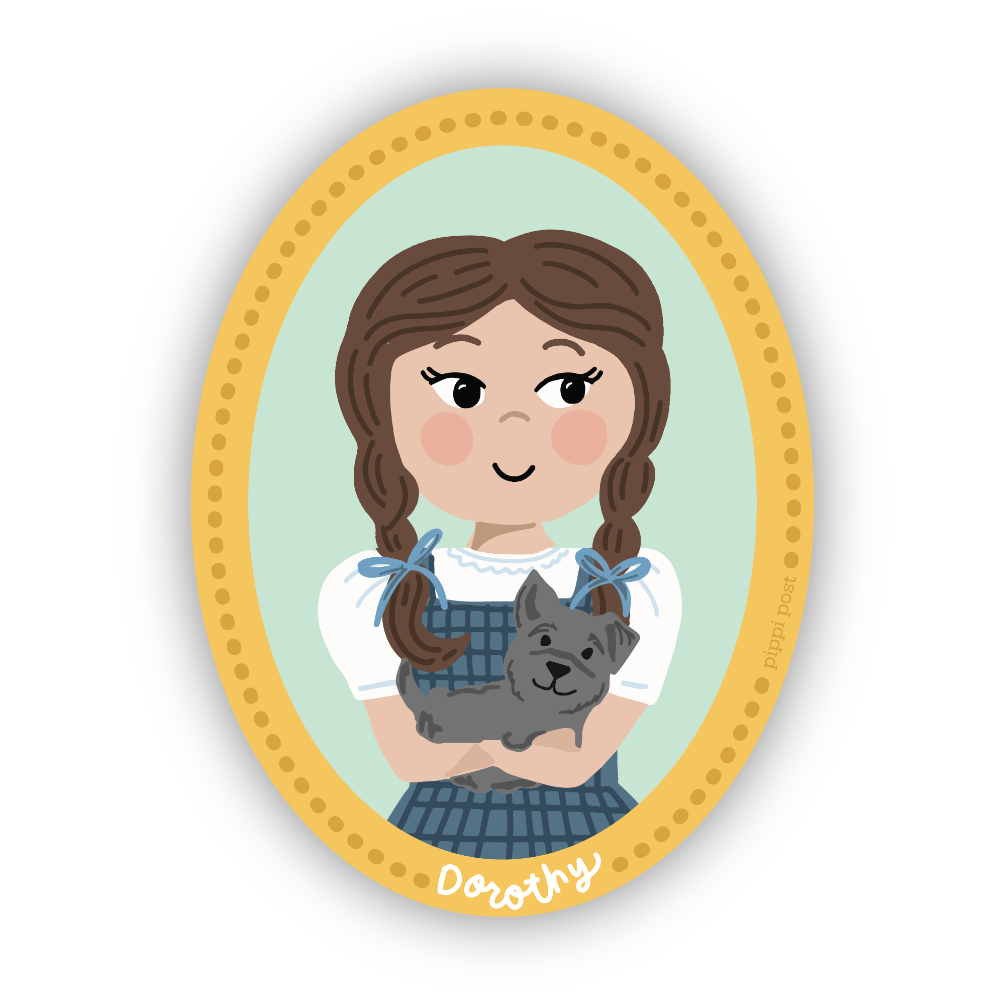 Pippi Post - Wholesale Sticker - Wizard of Oz Dorothy Portrait Decal Sticker2