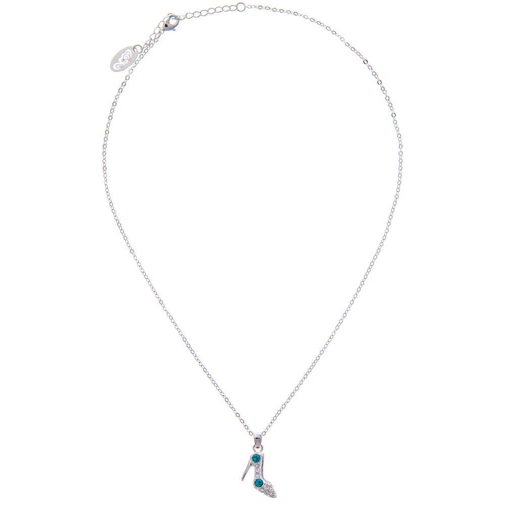 Matashi - Wholesale Pendant/Charm Necklace - Women's Rhodium Plated Necklace with Stiletto Shoe Design5