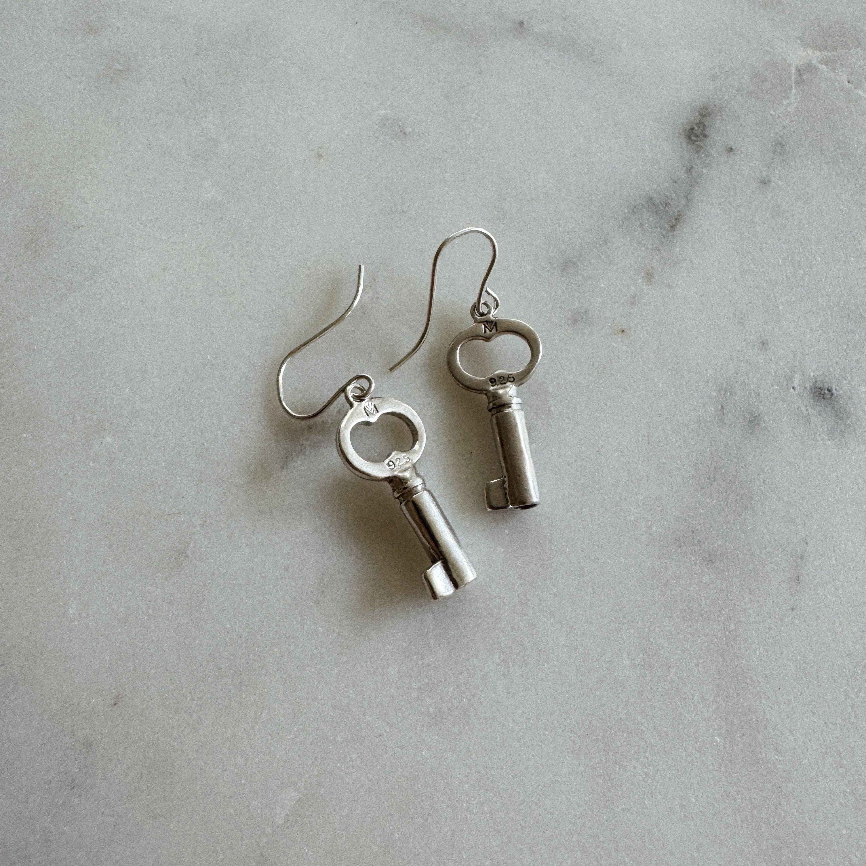 Mimosa Handcrafted - Vente Boucles d'oreilles pendantes - BOUCLES D'OREILLES CLÉS2