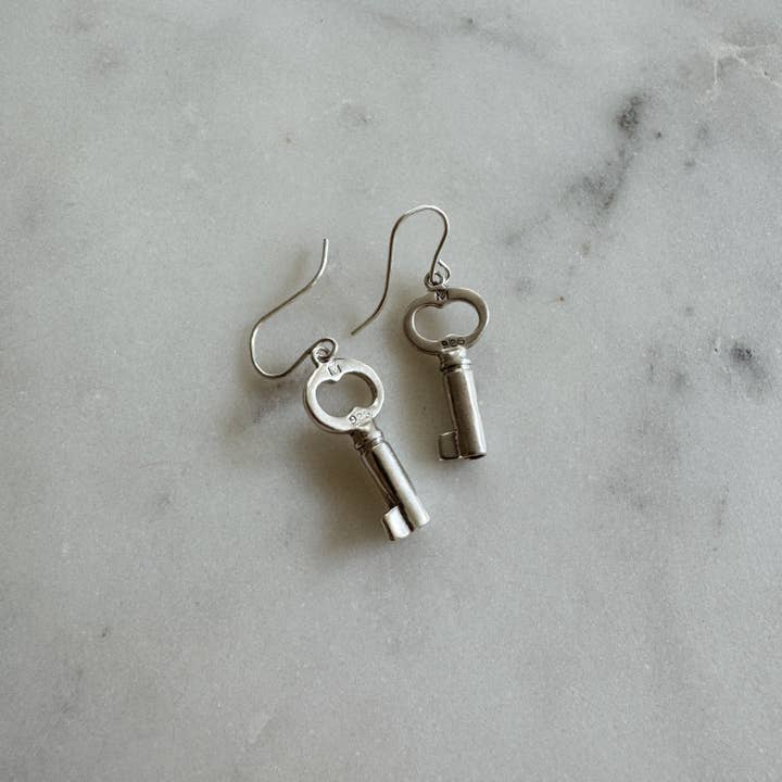 Mimosa Handcrafted - Vente Boucles d'oreilles pendantes - BOUCLES D'OREILLES CLÉS2