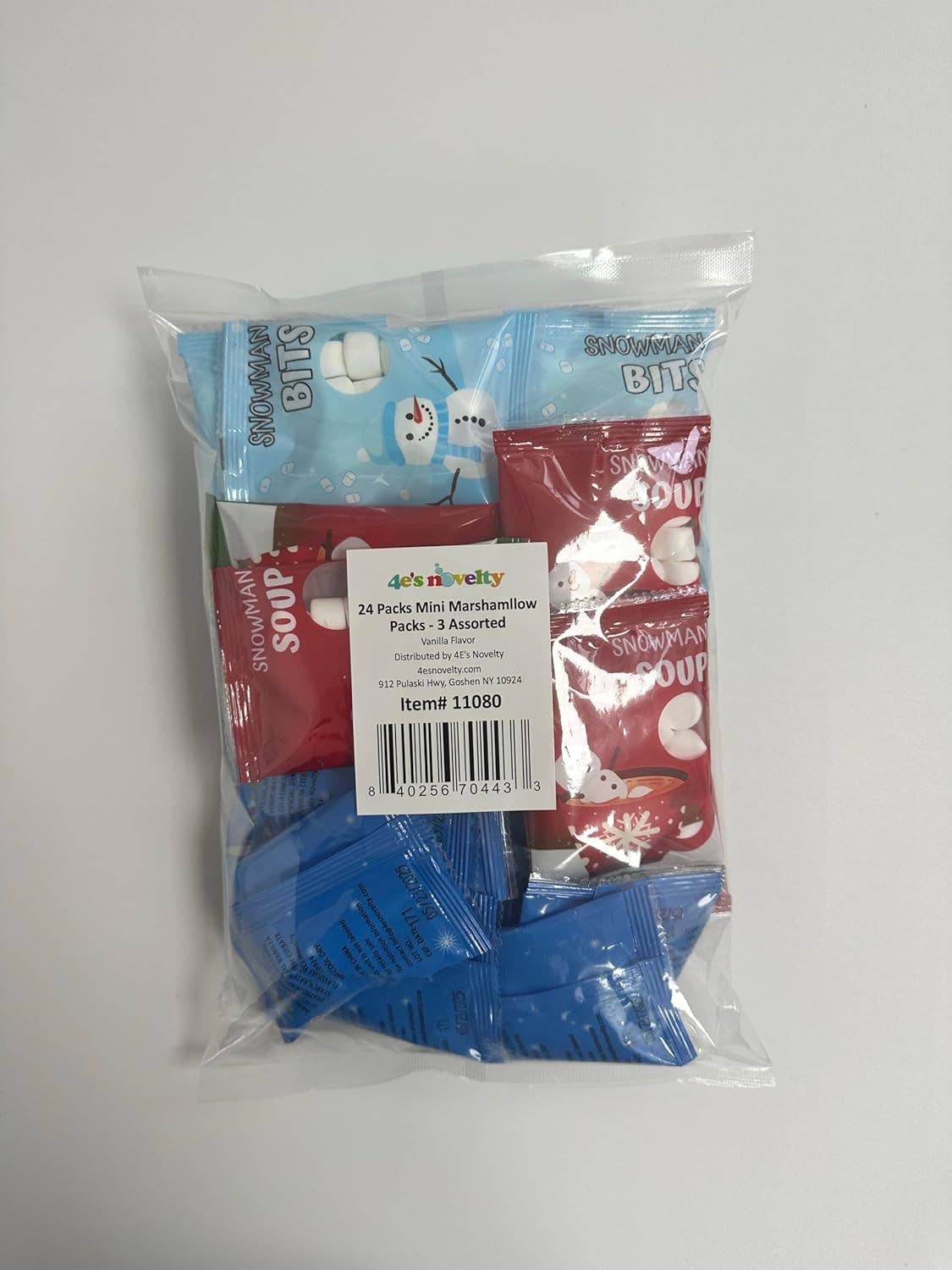 4E's Novelty - Wholesale Puffed Snack - 4E's Novelty 24 Packets Assorted Mini Marshmallows for Cocoa8