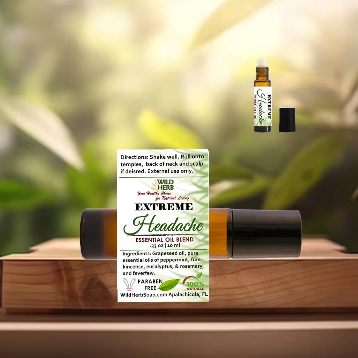 Wild Herb Soap Co – Óleo essencial roll-on por atacado – Alívio da enxaqueca Óleos Essenciais Roller All Natural 4