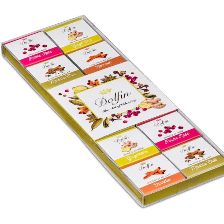 Dolfin - Wholesale Chocolate Box - 24 Spices Box - 4 Flavors1