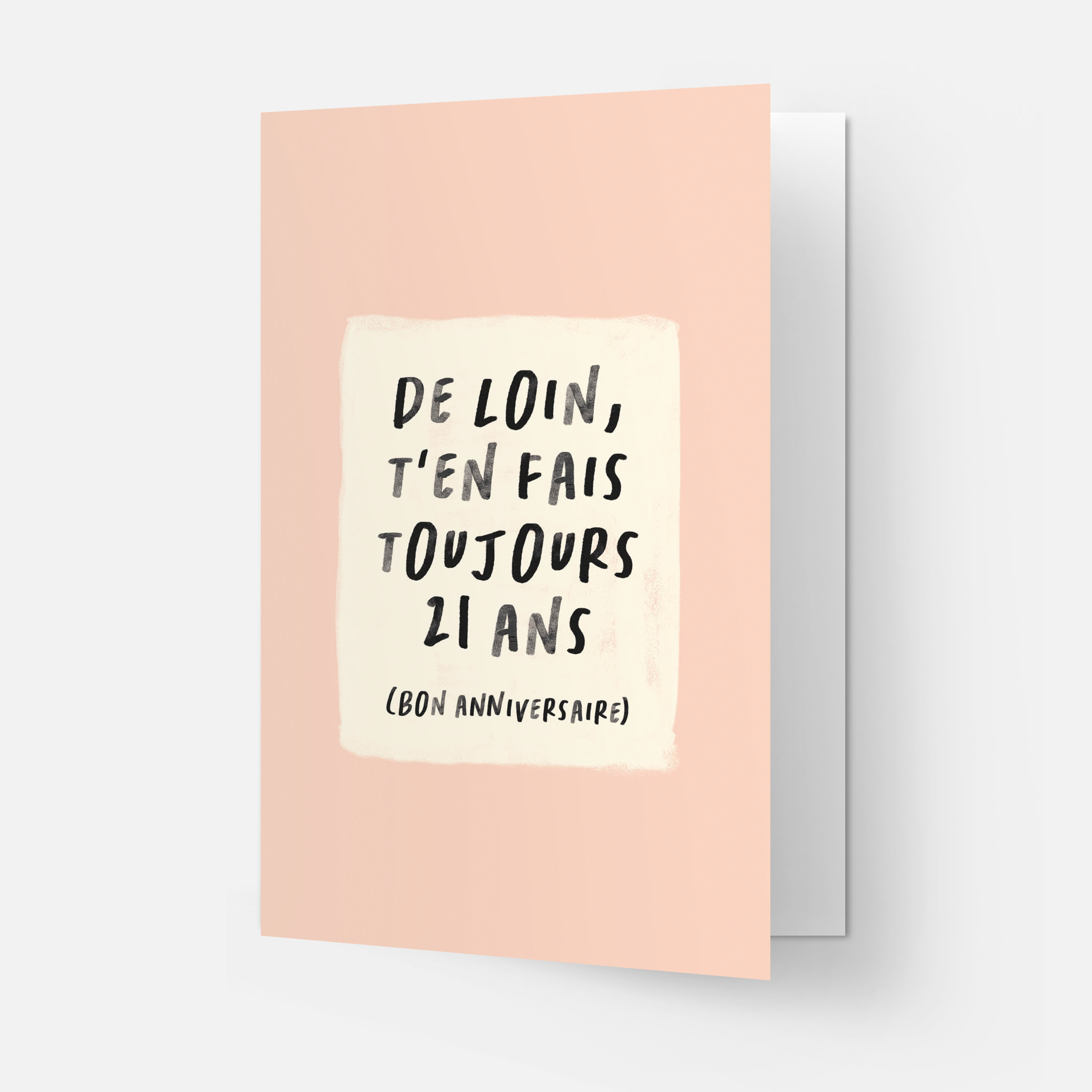 Kaart Blanche - Wholesale Birthday Card - 21 distance greeting card (also available in FR)4