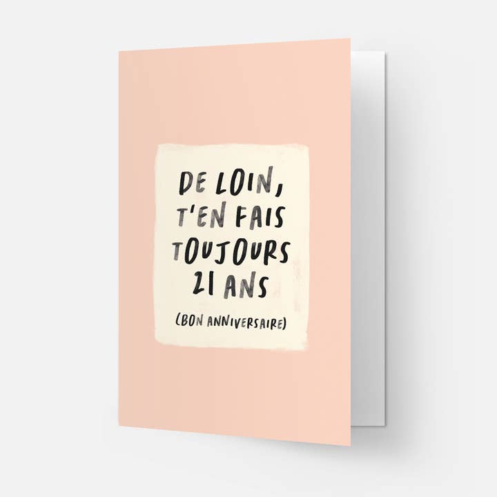 Kaart Blanche - Wholesale Birthday Card - 21 distance greeting card (also available in FR)4