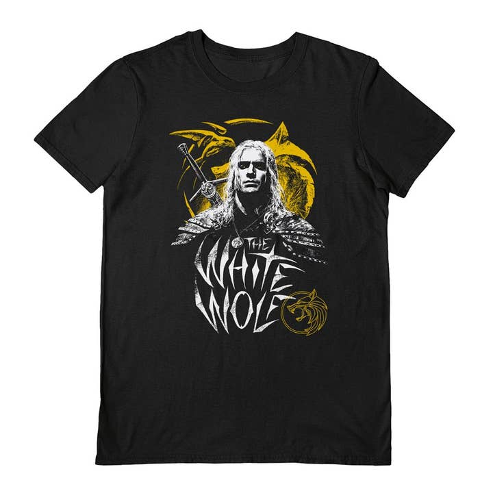 Camiseta negra de The Witcher (El lobo blanco) para venta al por mayor de Pyramid International