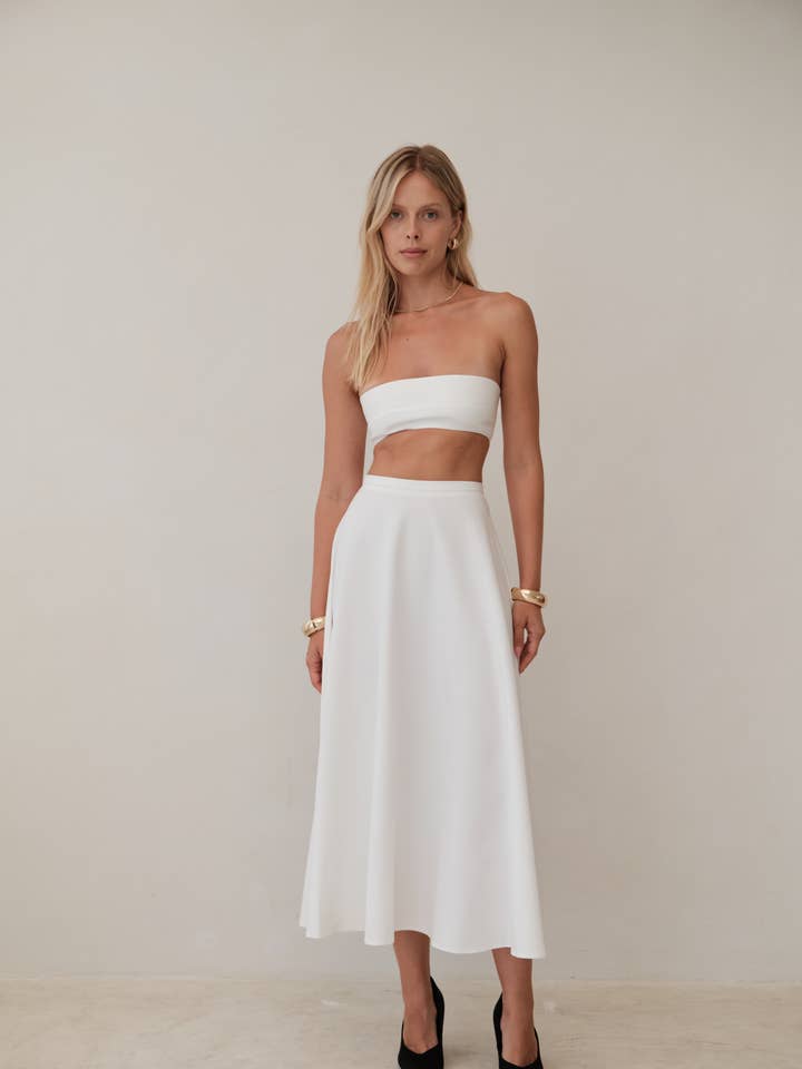 Ethereal | Flowy midi skirt for wholesale by Le Cle