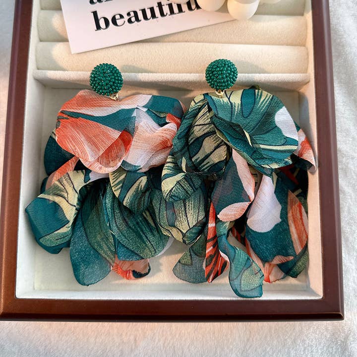 pinkblu02 - Venta al por mayor Pendientes de borla - Pendientes de borla de tela hechos a mano estilo boho para mujer16