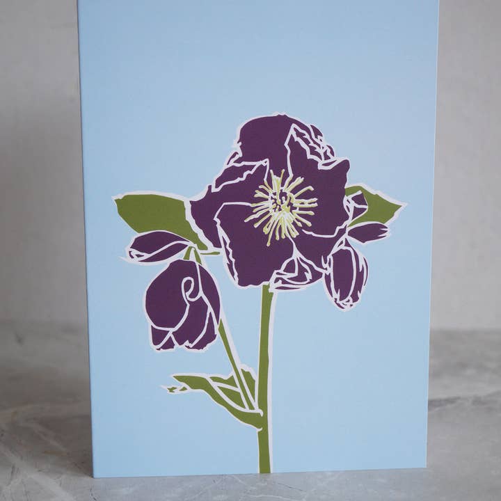Charlotte Noar - Wholesale Everyday Greeting Card - Hellebore greeting card1