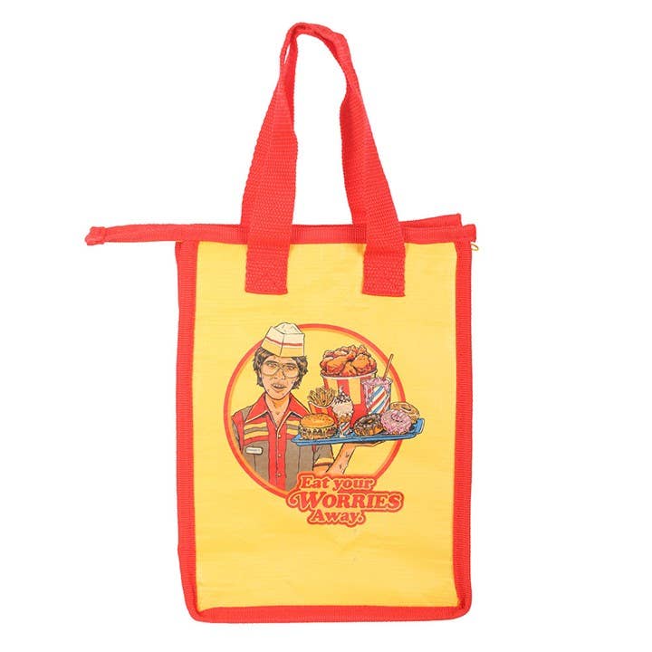Something Different Wholesale – wholesale Lunch bag/box – Eat Your Worries Lunch Bag by Steven Rhodes2