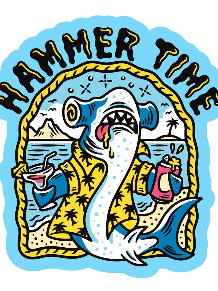 Hammer Time Sticker for wholesale by Last Call Co.