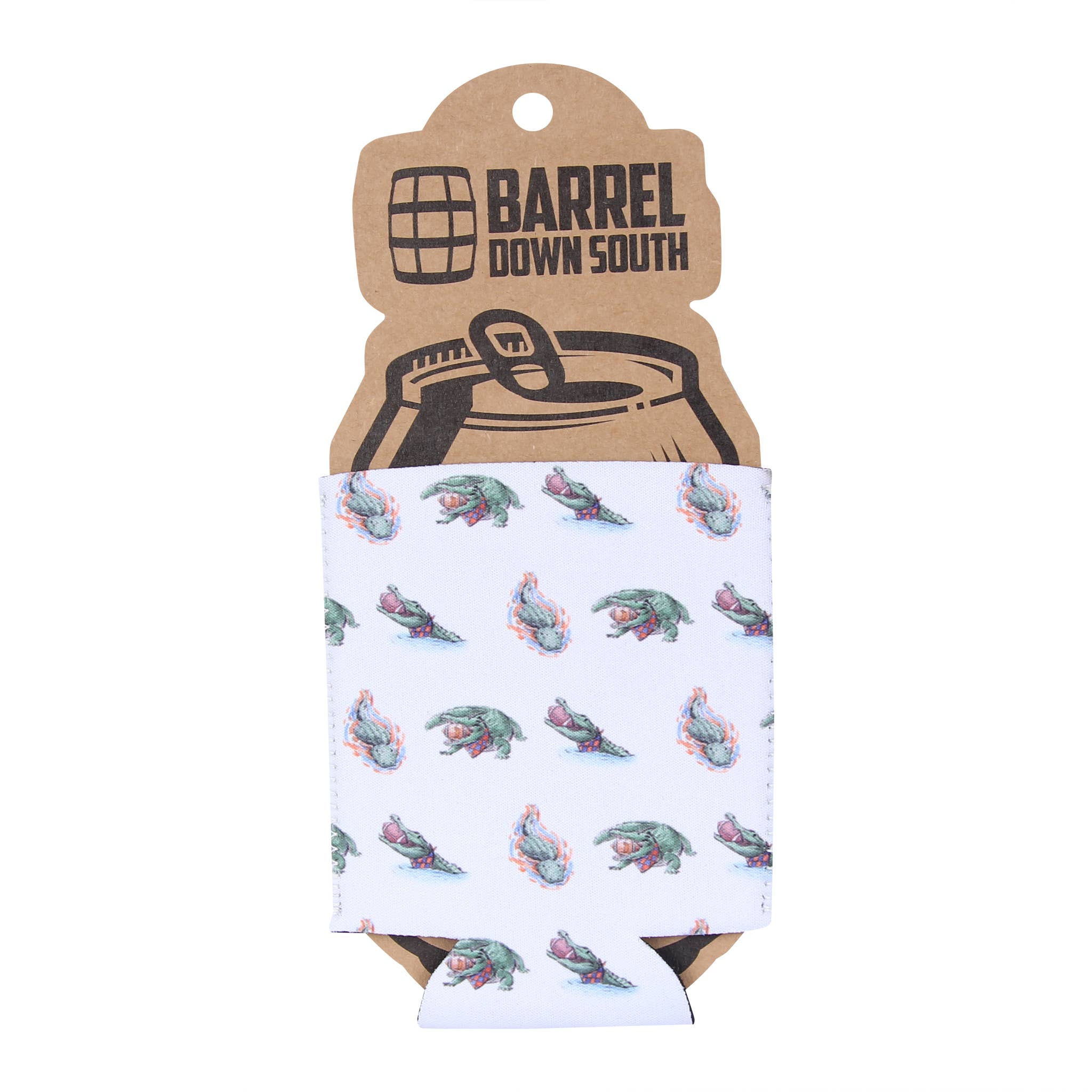 Barrel Down South - Wholesale Drink Huggers & Koozies - Alligator Pattern Can Cooler0