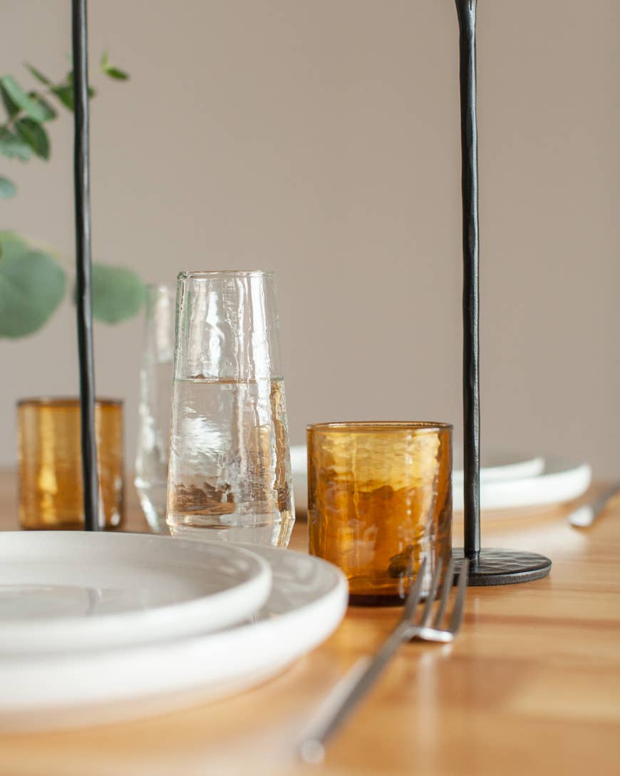 Creative Women - Vente Verre/tasse - Verres soufflés à la main avec finition martelée | Lot de 410