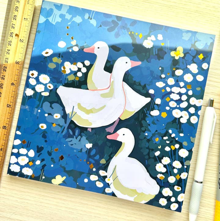 Chocolett - Wholesale Sketchbook/Sketchpad - Ducky Gold Foil Simple Sketchbook0