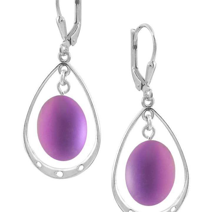 LeightWorks - Vente Boucles d'oreilles pendantes - Boucles d'oreilles ovales avec boucle9