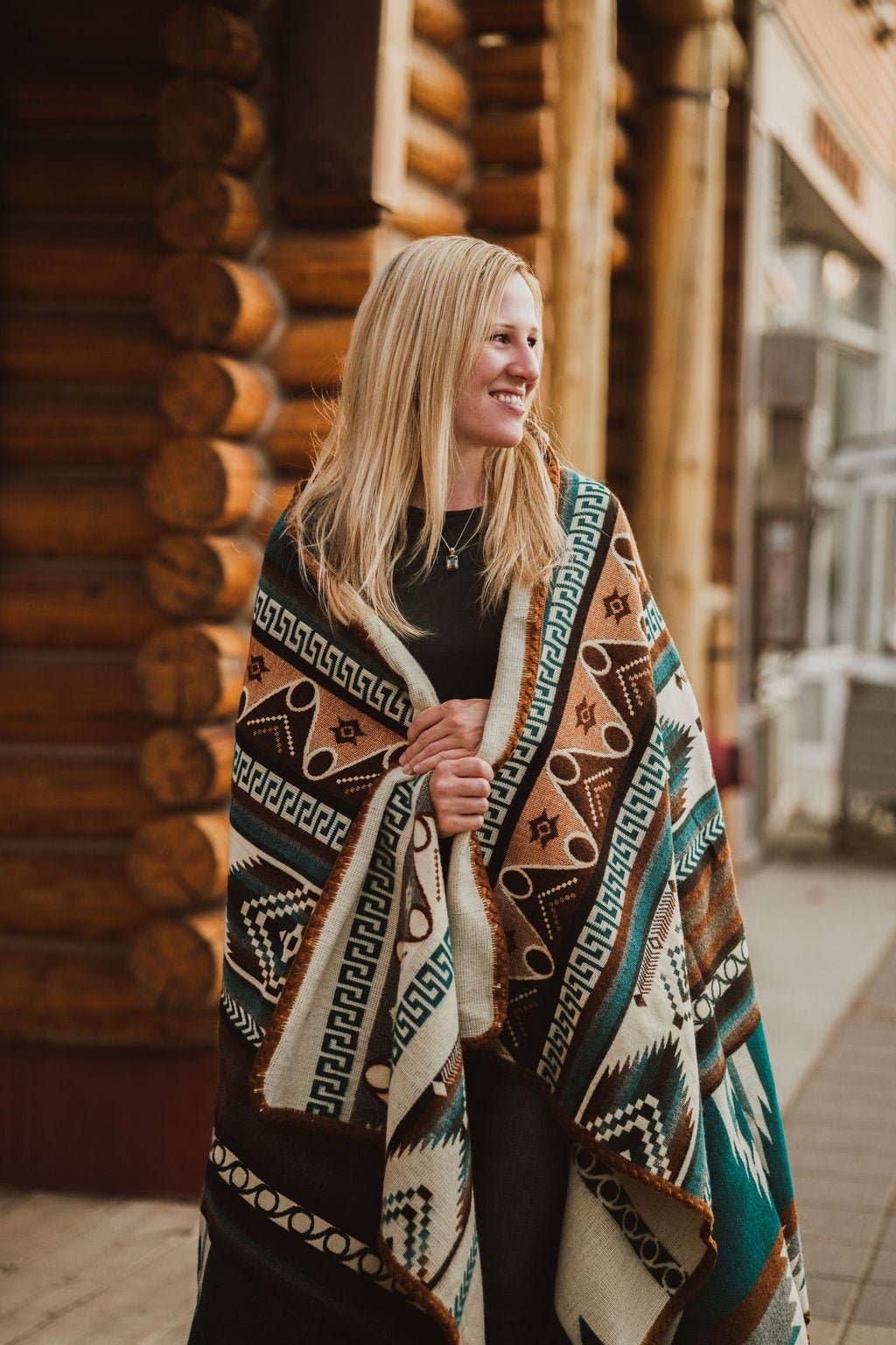 Meraki Movement - Vente Plaids - Couverture Jetée Alpaga Aztek Cercles1