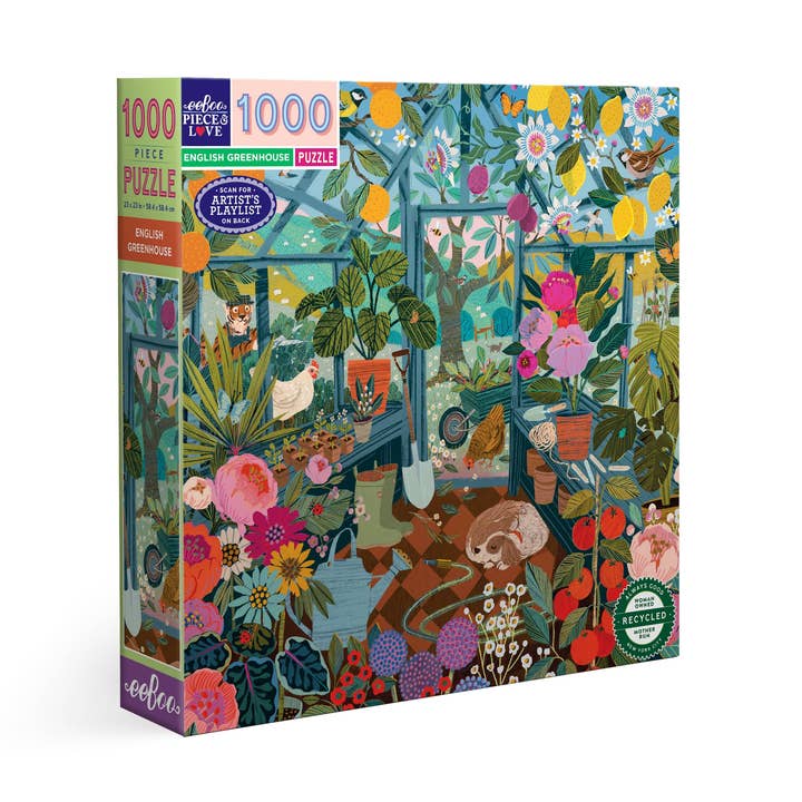 eeBoo - Wholesale Puzzel - Volwassene - English Greenhouse puzzel van 1000 stukjes0