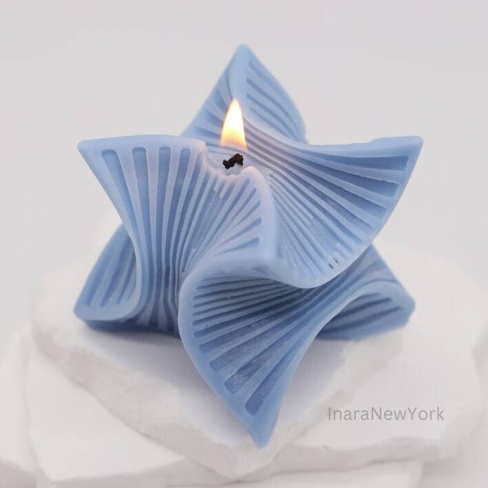 Escultura de cubo cuadrado 3D, vela, decoración del hogar única para venta al por mayor de Inara New York