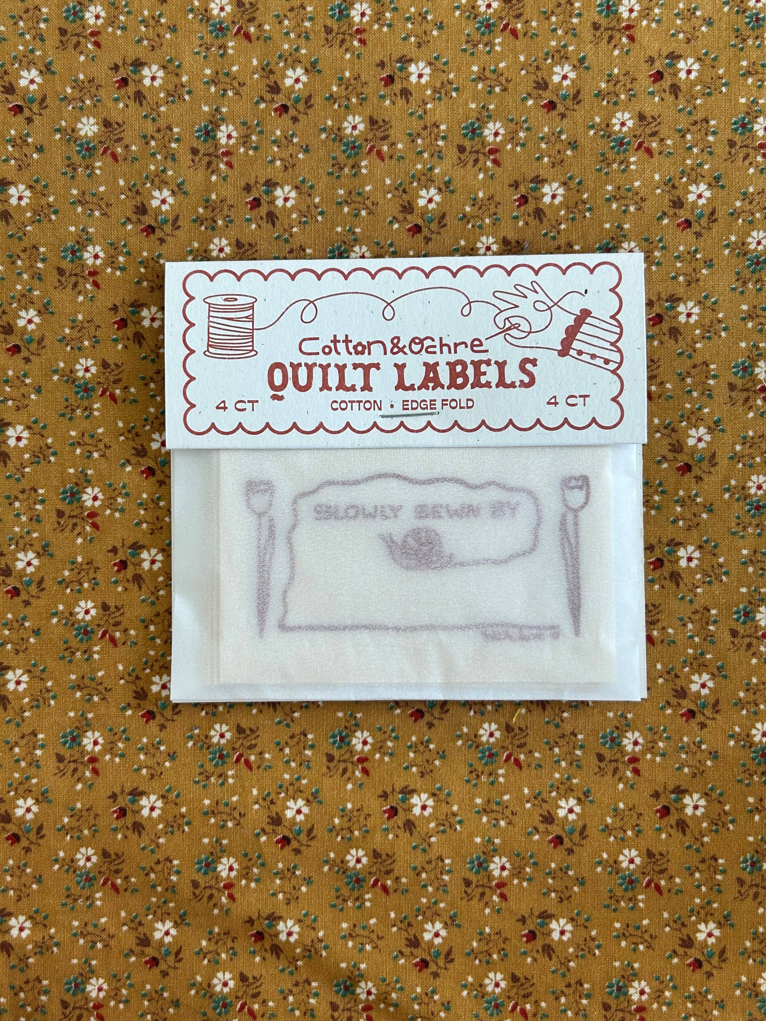 Cotton and Ochre - Wholesale Craft Supplies - Sewn Slow Quilt Labels1